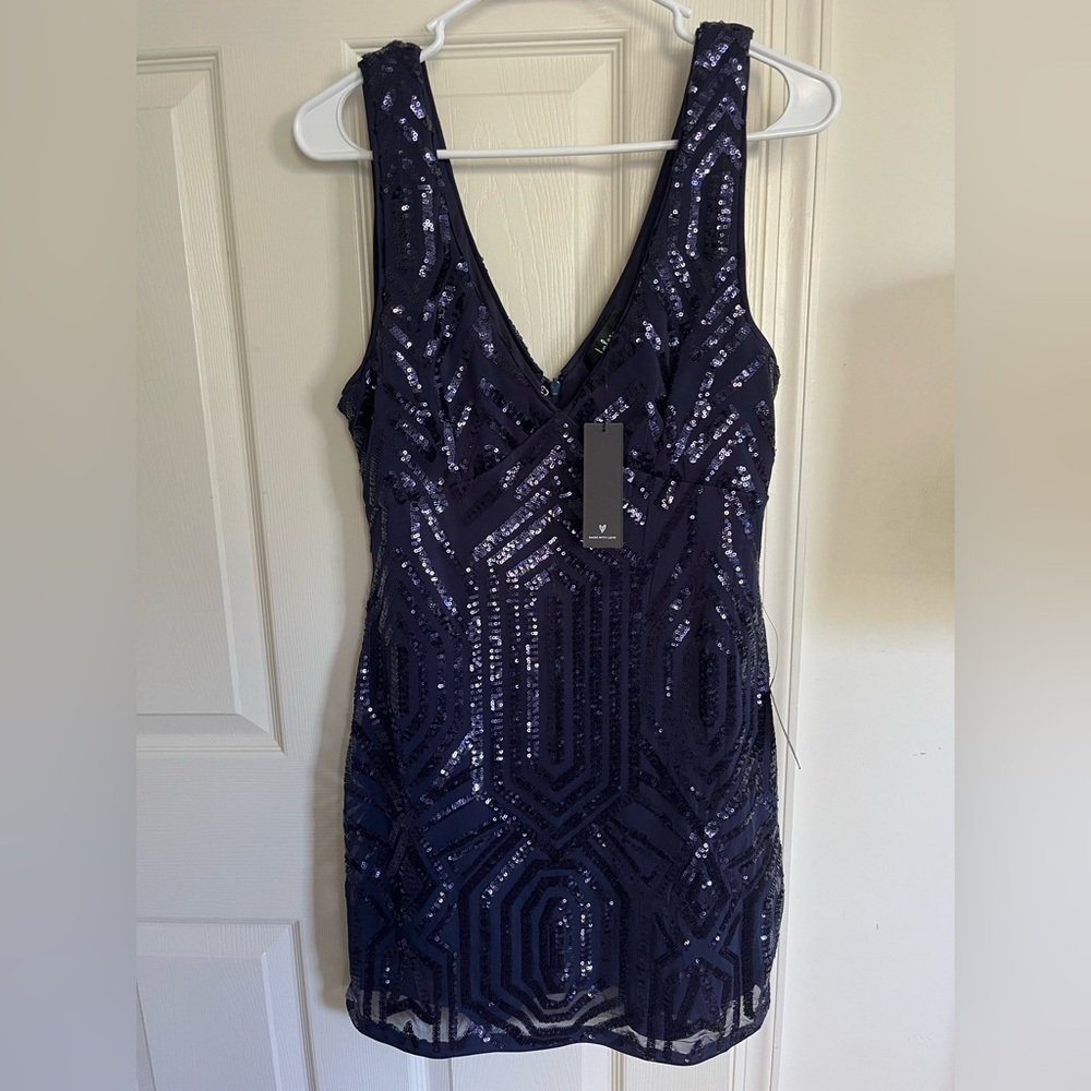 Lulu's Midnight Sequin Dress